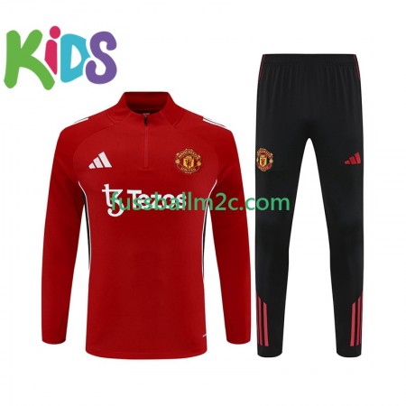Manchester United Kinder Rot Sweatshirts Anzüge 2025-2026